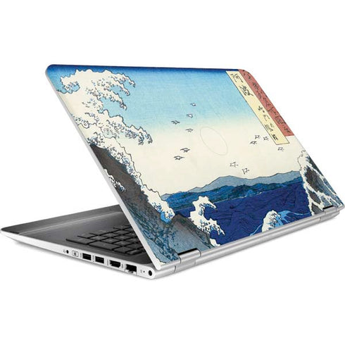 Hiroshige View of the Naruto whirlpools at Awa HP Pavilion Skin